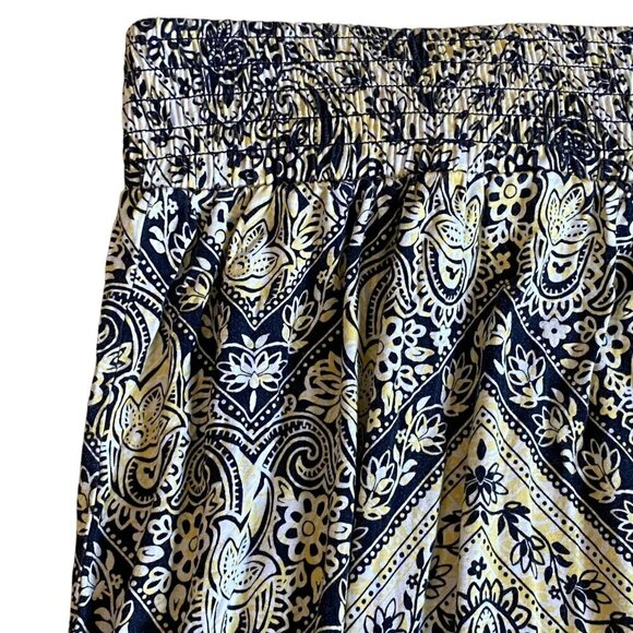 Lane Bryant Elastic Waist Pull-On Skirt Floral Print in Blue / Yellow Womens 26/ - Picture 7 of 7